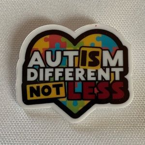 NWT. Handmade Autism is Different Not Less Pin Brooch!